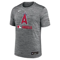 Men's Nike  Anthracite Los Angeles Angels Authentic Collection Velocity Dri-FIT T-Shirt