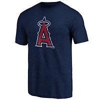 Men's Profile  Navy Los Angeles Angels Big & Tall Distressed Logo T-Shirt