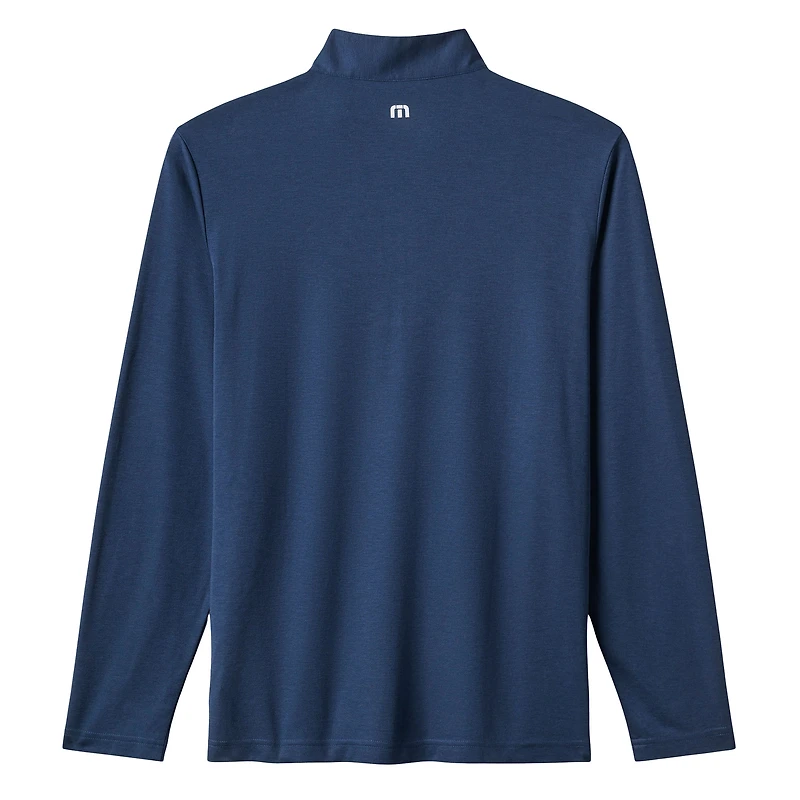 Pull à glissière quart de tour tri-blend bleu marine Los Angeles Angels Time to Tailgate pour homme TravisMathew