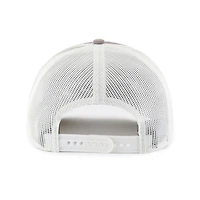 Men's '47 Gray/White Los Angeles Angels Tide Sweep Rope Trucker Adjustable Hat