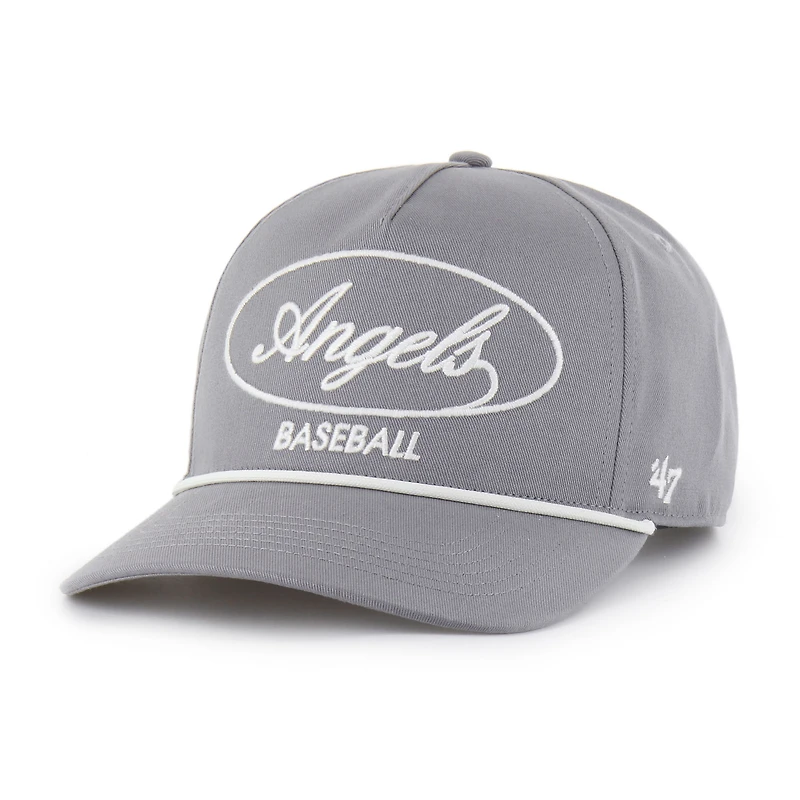 Men's '47 Gray Los Angeles Angels Foundational Hitch Adjustable Hat