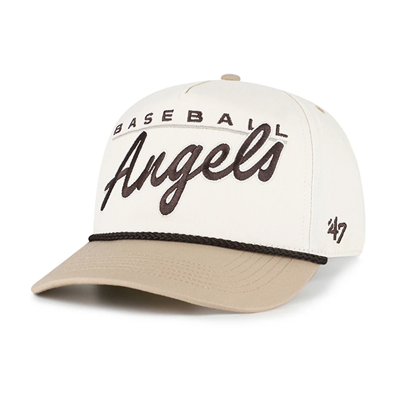 Men's '47 Natural/Tan Los Angeles Angels Neutral Terrain Hitch Rope Adjustable Hat