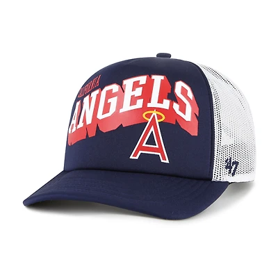 Casquette snapback Meander en mousse bleu marine Los Angeles Angels pour homme, modèle 1947