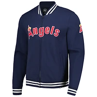 Men's '47 Navy Los Angeles Angels Wax Pack Pro Camden Full-Zip Track Jacket