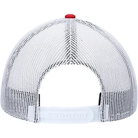 Men's '47 Red/White Los Angeles Angels Primary Logo Trucker Snapback Hat