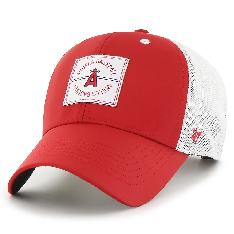 Men's '47 Red Los Angeles Angels Disburse MVP Trucker Adjustable Hat