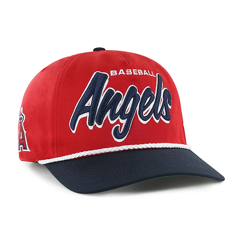 Casquette ajustable Los Angeles Angels Dropshadow Rope Hitch rouge pour homme '47