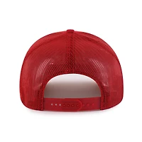 Men's '47 Red Los Angeles Angels Pitstop Trucker Adjustable Hat