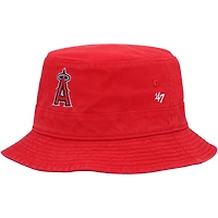Men's '47  Red Los Angeles Angels Primary Bucket Hat