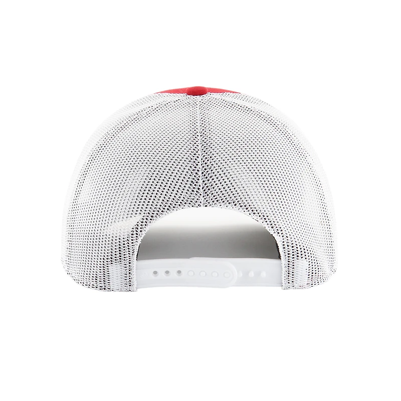 Casquette réglable de camionneur avec patch régional rétro '47 rouge des Los Angeles Angels pour hommes