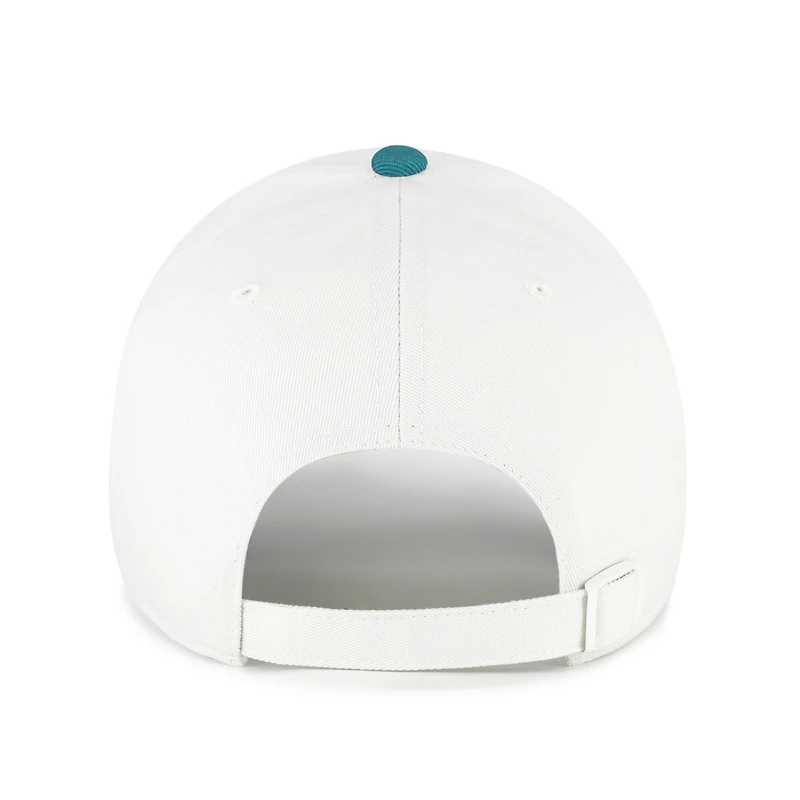 Men's '47 White/Teal Los Angeles Angels Contemporary Tonal Clean Up Adjustable Hat