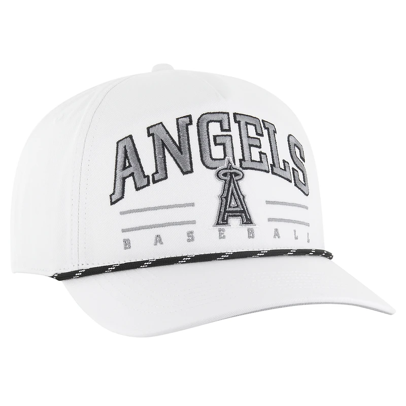 Casquette ajustable Roscoe Speckle Hitch blanche Los Angeles Angels '47 pour homme