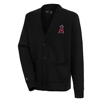 Cardigan boutonné noir Antigua pour homme des Los Angeles Angels