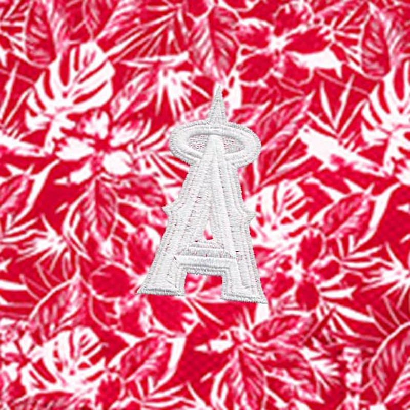 Chemise boutonnée rouge Antigua pour homme des Los Angeles Angels Resort