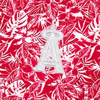 Chemise boutonnée rouge Antigua pour homme des Los Angeles Angels Resort