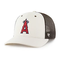 Casquette trucker ajustable Carhartt x '47 Los Angeles Angels, coloris naturel/marron, non teinte