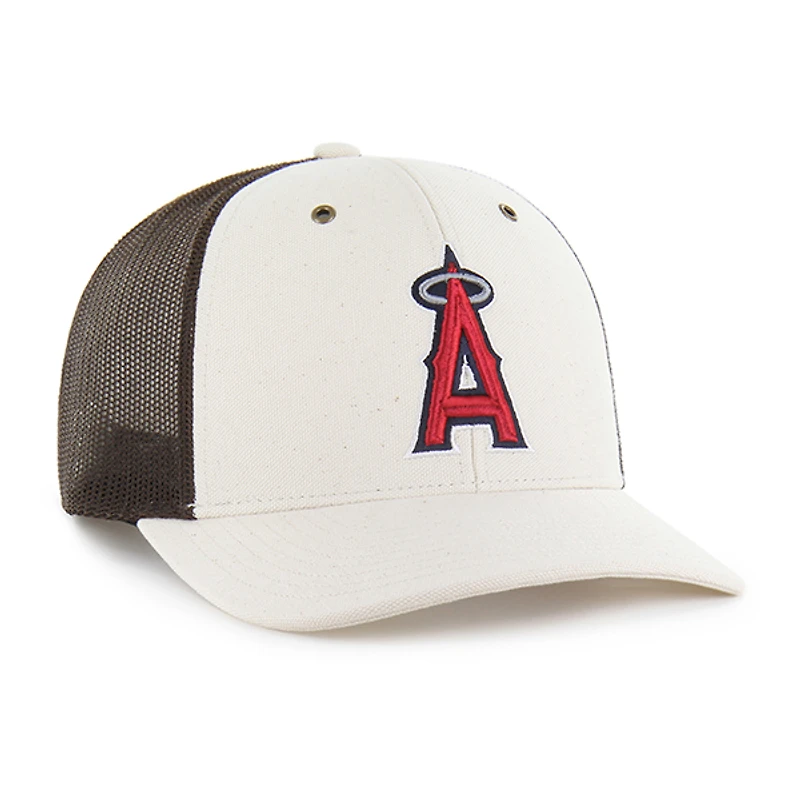 Casquette trucker ajustable Carhartt x '47 Los Angeles Angels, coloris naturel/marron, non teinte