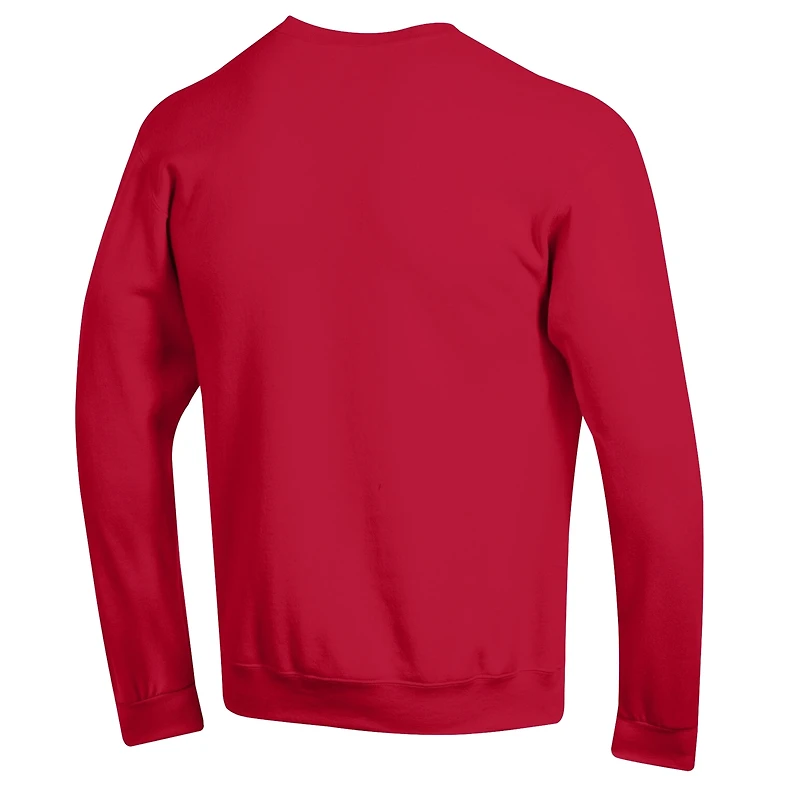 Sweat-shirt Champion rouge Los Angeles Angels Heart & Soul Powerblend pour homme