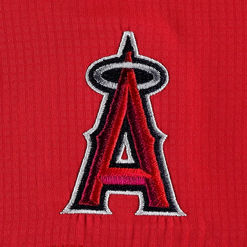 Men's Columbia Red Los Angeles Angels Tamiami Omni-Shade Button-Down Shirt
