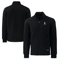Veste zippée intégrale Roam Eco recyclée noire pour homme des Los Angeles Angels, modèle grande taille, Cutter & Buck