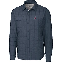 Veste chemise Rainier pour homme, couleur anthracite, des Los Angeles Angels, de coupe grande et taille, Cutter & Buck