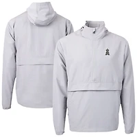 Veste à capuche demi-zippée en tissu recyclé écologique Charter des Los Angeles Angels de Cutter & Buck pour homme
