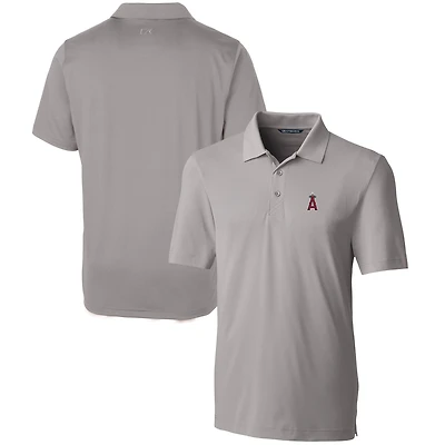 Men's Cutter & Buck  Gray Los Angeles Angels Forge Stretch Polo