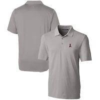 Men's Cutter & Buck  Gray Los Angeles Angels Forge Stretch Polo