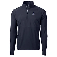 Veste hybride Adapt Eco Raglan DryTec à quart de zip pour homme, bleu marine, Cutter & Buck, Los Angeles Angels