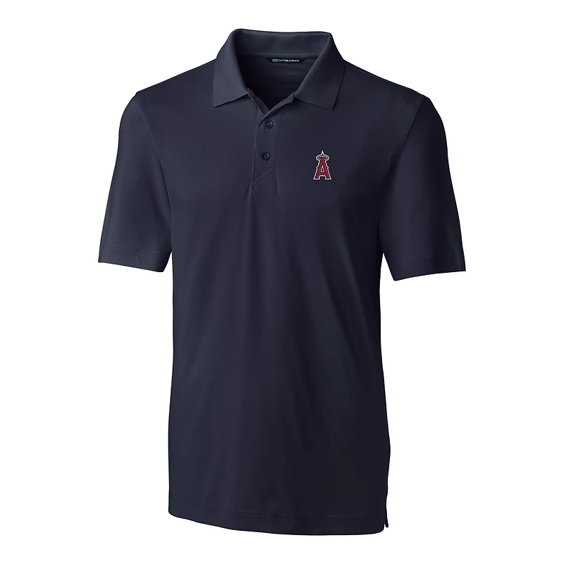 Men's Cutter & Buck Navy Los Angeles Angels Forge Stretch Polo