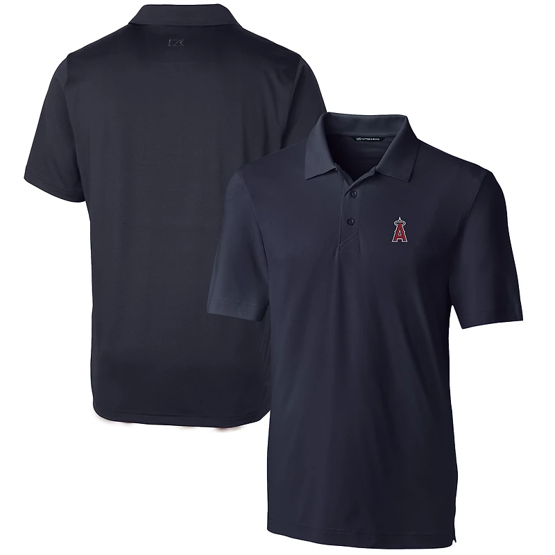 Men's Cutter & Buck Navy Los Angeles Angels Forge Stretch Polo