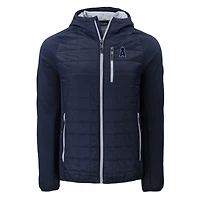 Sweat à capuche zippé PrimaLoft Eco Rainier bleu marine des Los Angeles Angels pour homme Cutter & Buck