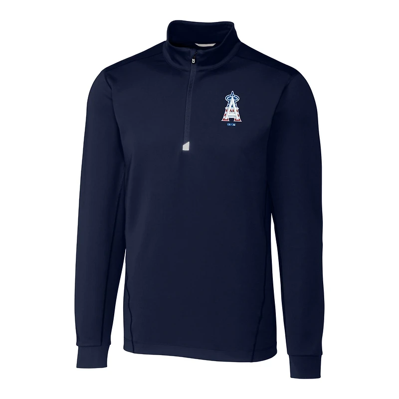 Veste à enfiler demi-zippée pour homme, bleu marine, Los Angeles Angels, Stars & Stripes, coupe-vent Traverse, grande taille