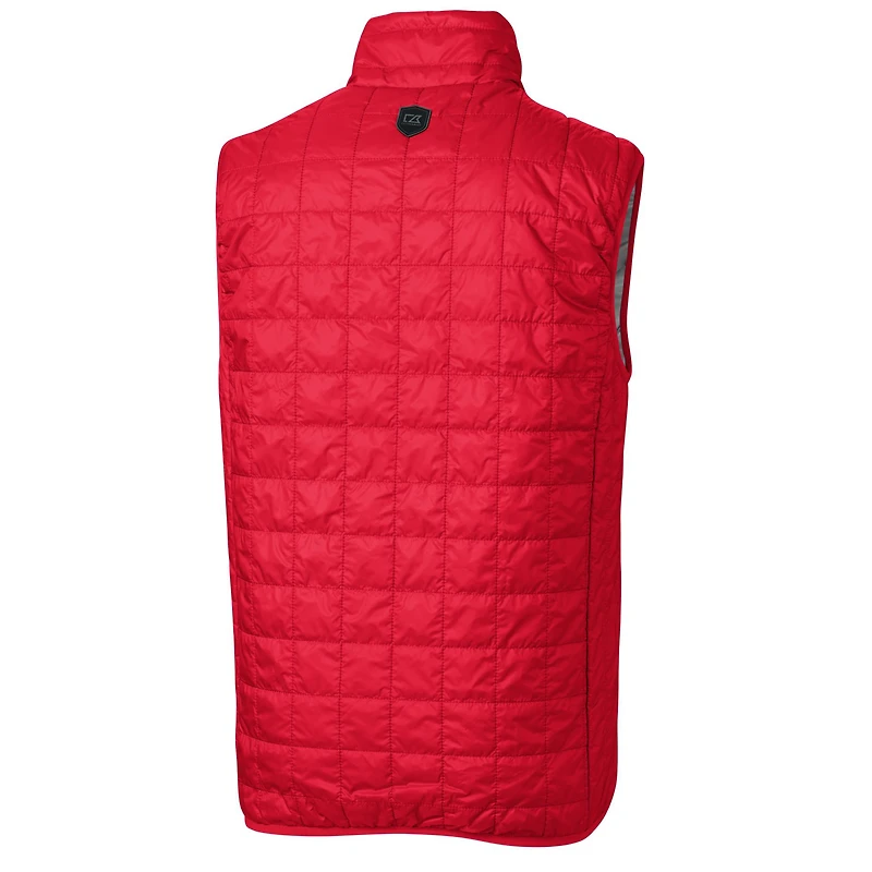 Gilet matelassé isolant entièrement zippé Rainier PrimaLoft® Eco pour homme, coupe-vent et buck, rouge, Los Angeles Angels, grandes tailles