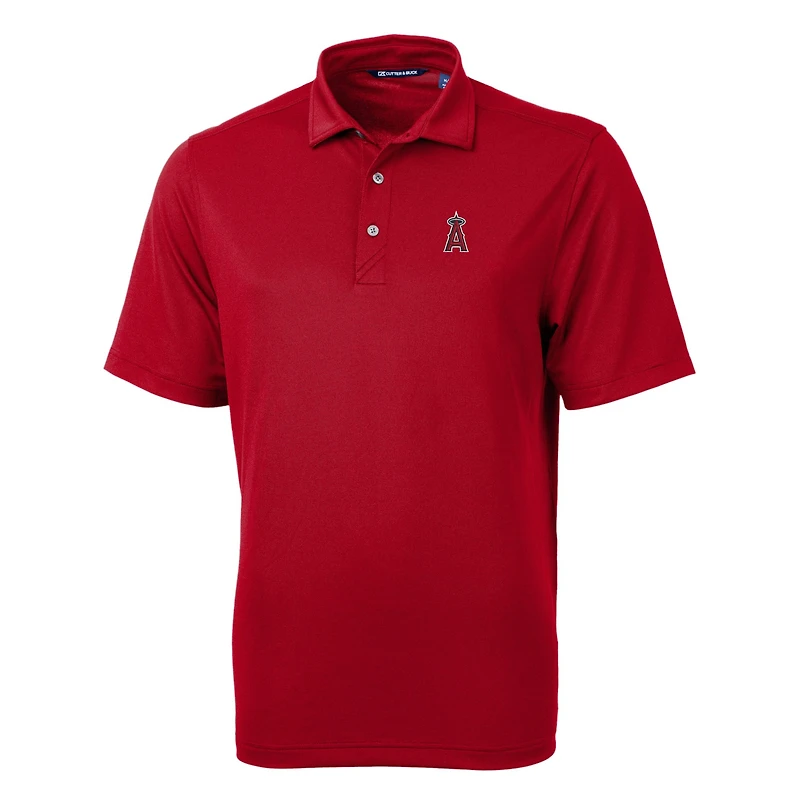 Men's Cutter & Buck Red Los Angeles Angels Big Tall Virtue Eco Pique Recycled Polo