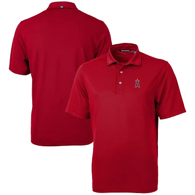 Men's Cutter & Buck  Red Los Angeles Angels Big Tall Virtue Eco Pique Recycled Polo