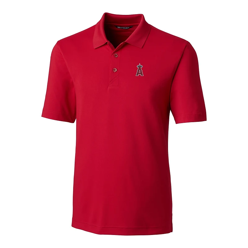 Men's Cutter & Buck  Red Los Angeles Angels Forge Stretch Polo