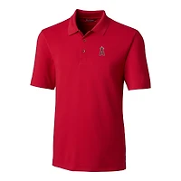 Men's Cutter & Buck  Red Los Angeles Angels Forge Stretch Polo