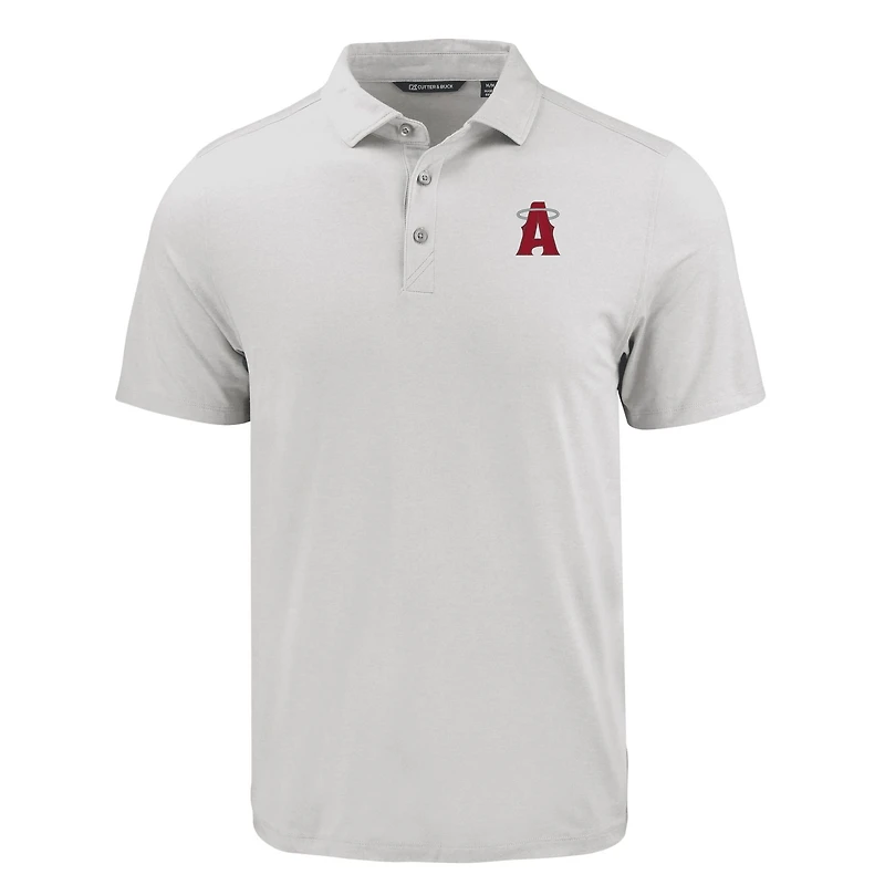 Men's Cutter & Buck White Los Angeles Angels Coastline Epic Comfort Eco Recycled Polo