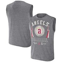 Collection Darius Rucker pour hommes par Fanatics Charcoal Débardeur musculaire coupe décontractée Los Angeles Angels