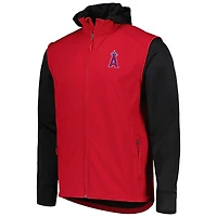 Men's Dunbrooke Red/Black Los Angeles Angels Alpha Full-Zip Jacket