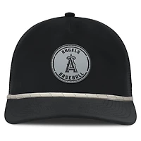 Casquette ajustable en forme de A pour homme Fanatics Black Los Angeles Angels Front Office Performance