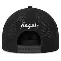 Men's Fanatics Black Los Angeles Angels Front Office Performance A-Frame Adjustable Hat