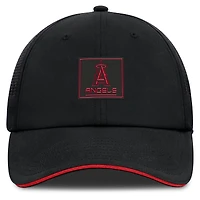 Casquette ajustable noire Los Angeles Angels Level Up Driver Fanatics pour homme