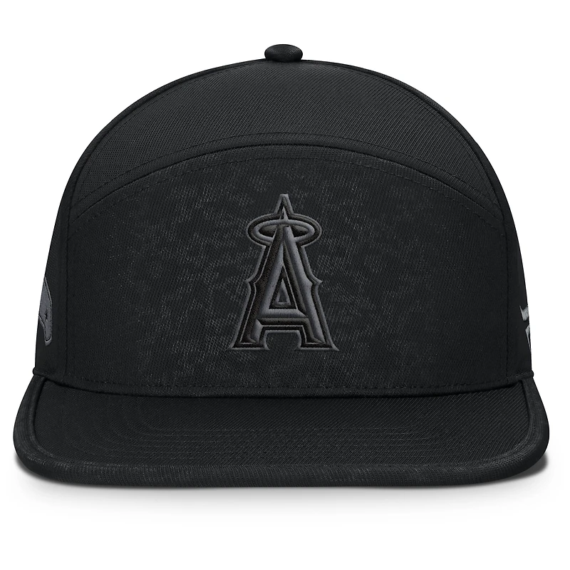 Men's Fanatics Black Los Angeles Angels Platoon Adjustable Hat