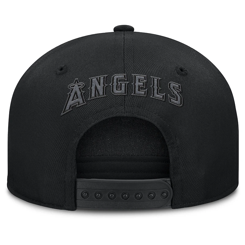 Men's Fanatics Black Los Angeles Angels Platoon Adjustable Hat
