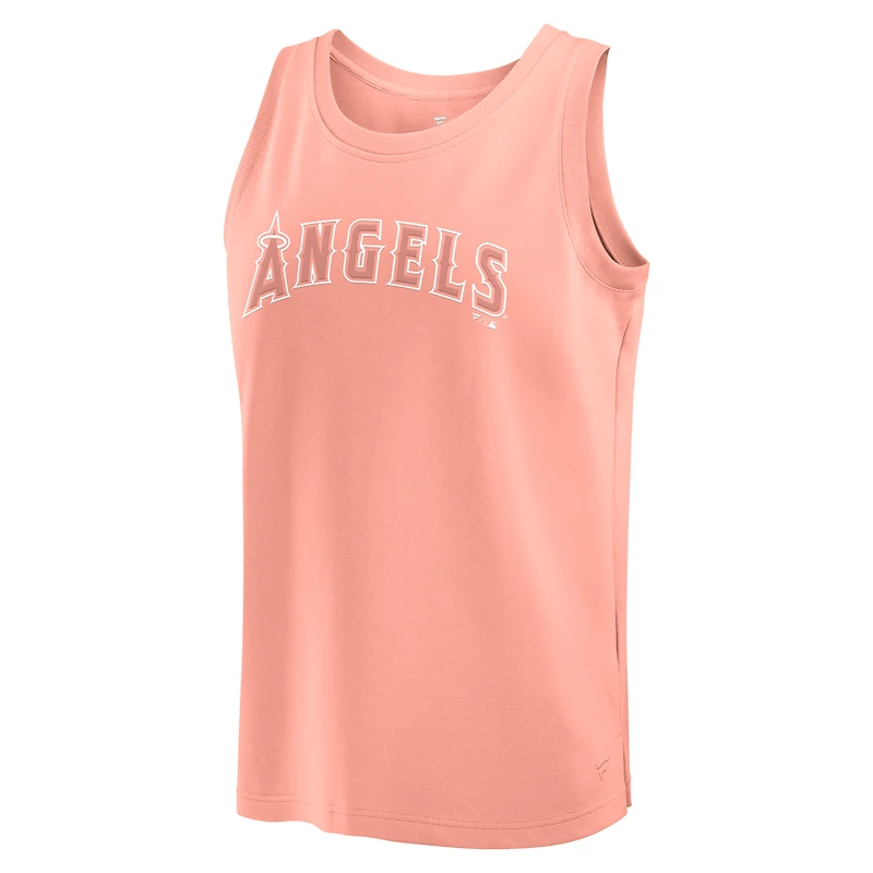 Débardeur Fanatics Coral Los Angeles Angels Elements pour hommes