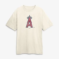 Men's Fanatics Cream Los Angeles Angels Stadium Slub T-Shirt
