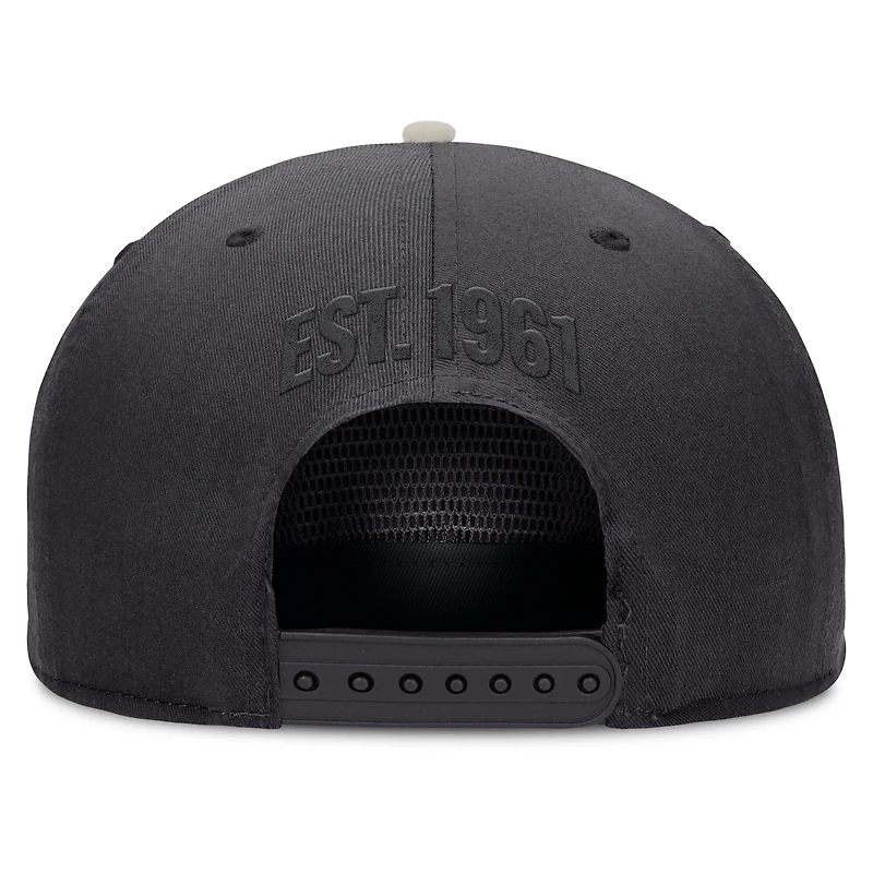 Men's Fanatics Graphite Los Angeles Angels Gapper Snapback Hat