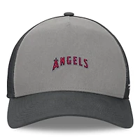 Casquette réglable de camionneur A-Frame Los Angeles Angels Fanatics gris/graphite pour hommes
